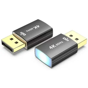 מתאם דמי DISPLAYPORT DUMMY PLUG תומך 1080P@120HZ / 4K@60HZ