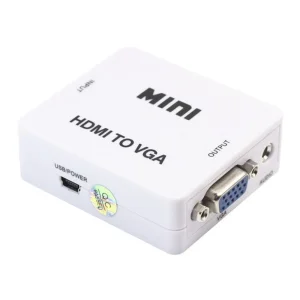 ממיר HDMI ל-VGA + אודיו מתח USB