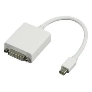 מתאם בכבל קצר MINI DISPLAY PORT ל-DVI נקבה פסיבי תומך 1080P@60Hz