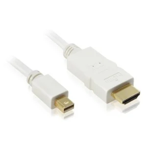 כבל אקטיבי MINI DISPLAYPORT - HDMI באורך 1.8 מטר תומך אודיו ו-8K@60HZ