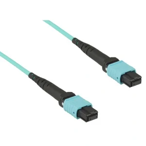 מגשר אופטי MPO F-F TYPE B 12*OM3-300 באורך 5 מטר