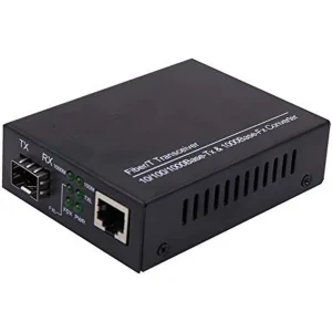 ממיר מדיה RJ45 10/100/1000Base-TX לשקע SFP (לא כולל מודול SFP)