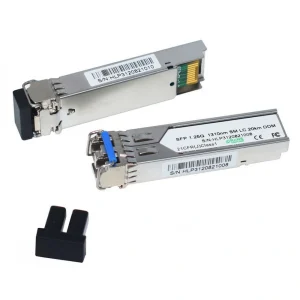 טרנסיבר SFP (מיניג'ביק) ל-1000Base-LX 1.25G SM 20KM תעשייתי תואם CISCO / MSA