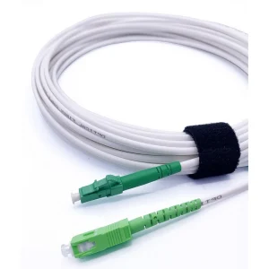 מגשר SM סימפלקס משוריין LC/APC - SC/APC עם ראשים מוגנים להשחלה 75 מטר