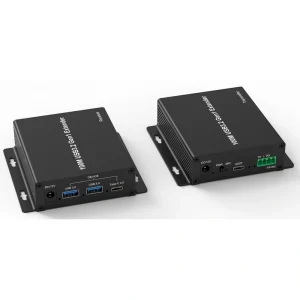 מרחיק USB 3.2 Gen1 על גבי כבל רשת CAT6A – עד 100 מטר | 3 יציאות USB 3.2 ויציאת HDMI