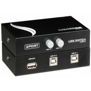 קופסת מיתוג USB2.0 ידנית דו-כיוונית 2:1