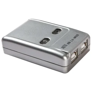 קופסת מיתוג USB2.0 אוטומטית לחיבור מוצר USB אחד ל-2 מחשבים (מתג שיתוף USB)