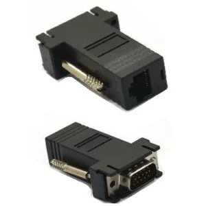 זוג משדר + מקלט פסיביים ל-VGA על RJ45 עד 30 מטר