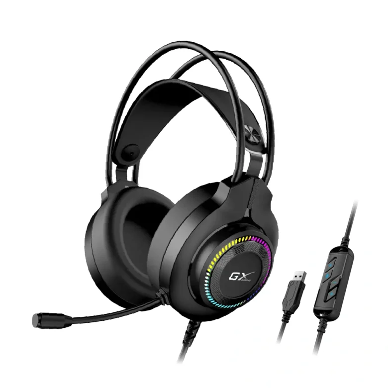 אוזניות גיימינג Genius HS-GX580U, צבע שחור, מק״ט 31710028401 — תמונה 2