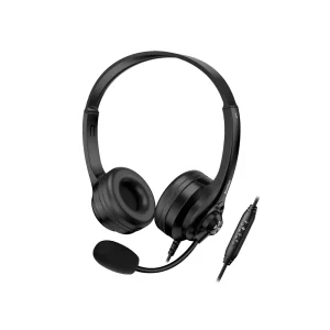 אוזניות עם מיקרופון Genius HS-235U AI, צבע שחור, מק״ט 31710036403 — תמונה 1