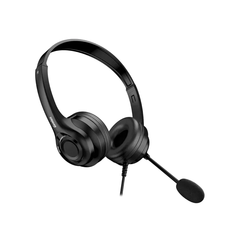 אוזניות עם מיקרופון Genius HS-235U AI, צבע שחור, מק״ט 31710036403 — תמונה 3
