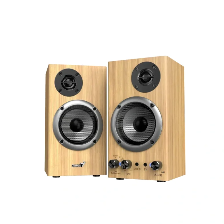 רמקולים למחשב Genius SP-HF520BT, צבע גוון עץ אורן, מק״ט 31730054407 — תמונה 2