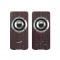 רמקולים למחשב Genius SP-HF400, צבע עץ חום כהה, מק״ט 31730058406 — תמונה 1