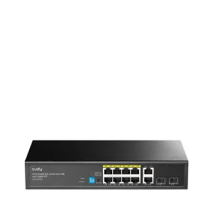 מתג רשת Cudy GS1010PS2 V2.0 | לא מנוהל | 10 פורטי RJ45 | PoE+ | 2× SFP — תמונת מוצר 1