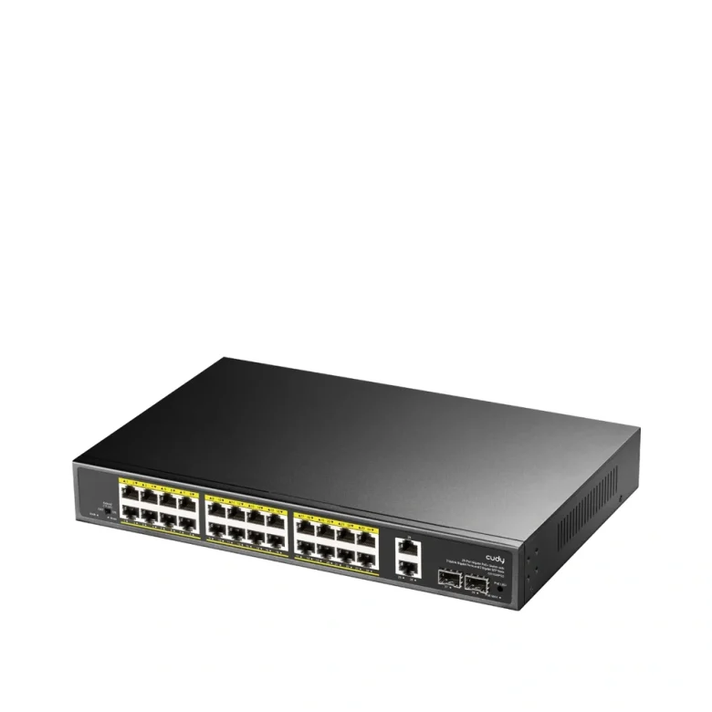 מתג רשת Cudy GS1026PS2 | לא מנוהל | 26 פורטי RJ45 | PoE+ | 2× SFP — תמונת מוצר 2
