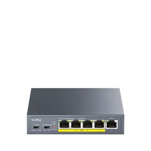 מתג רשת Cudy GS105P | לא מנוהל | 5 פורטי RJ45 | PoE+ — תמונת מוצר 1