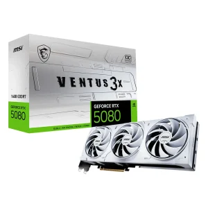 כרטיס מסך MSI RTX 5080 16G VENTUS 3X OC WHITE – תמונה 1