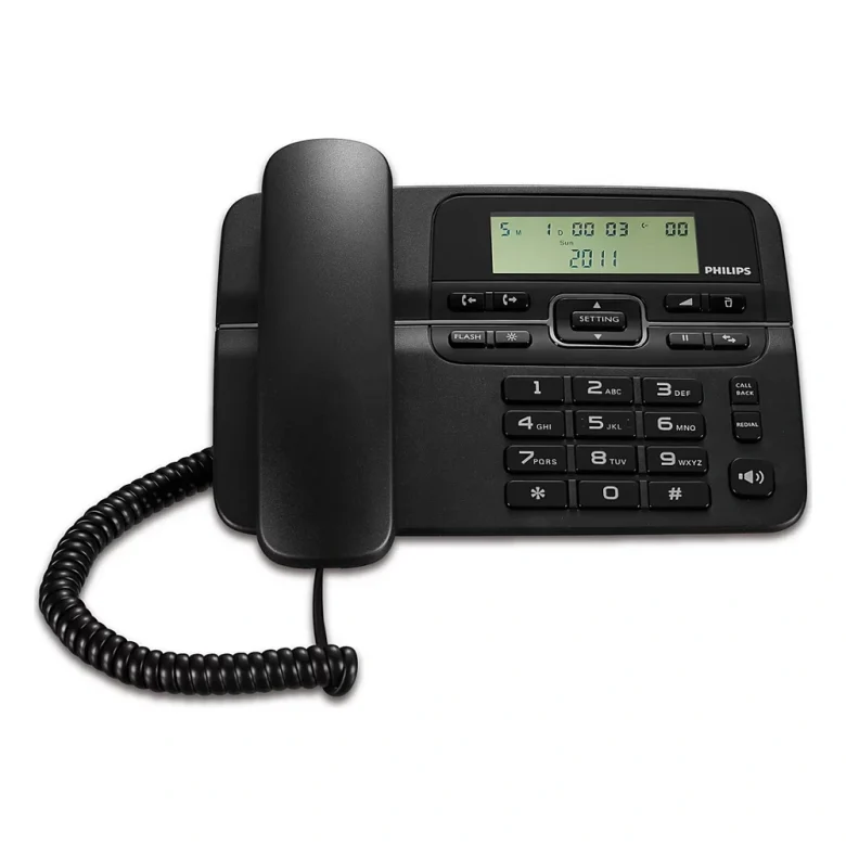 טלפון חוטי Philips M20B/00 | מסך 3.6 אינץ׳ | דיבורית | שיחה מזוהה — צילום 1