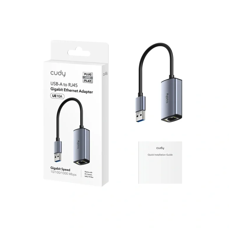 מתאם רשת USB Cudy UE10A — תמונת מוצר 2