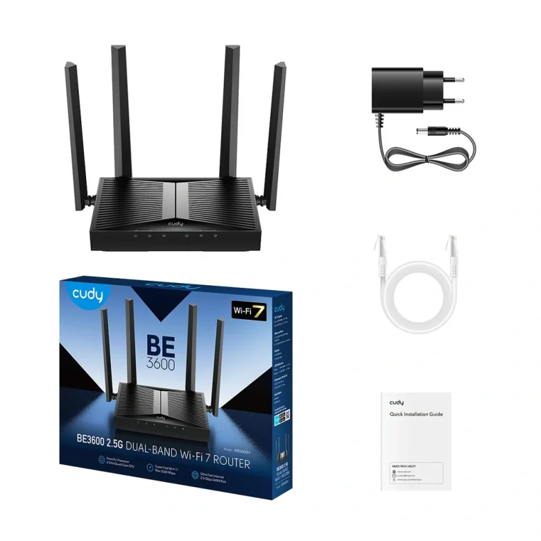 נתב רשת Cudy WR3600H | Wi-Fi 7 — תמונת מוצר 3